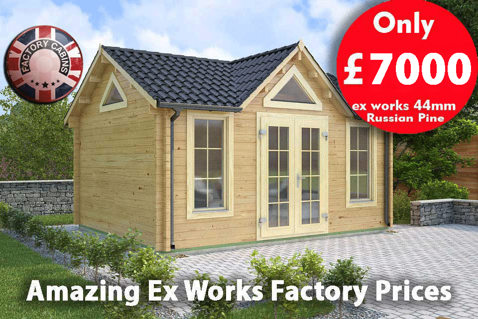 OC range Original Clock House Aurora Log Cabins 5m x 4m 7001 Factory