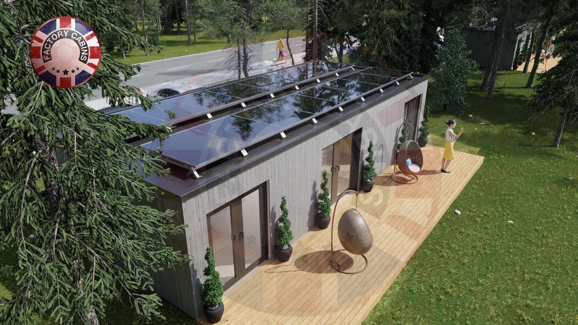 Highly Insulated Modular Camping Box Pods 4.8m x 11m Factory Cabins